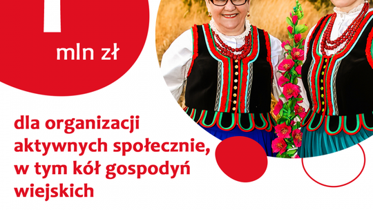 1 mln zł dla aktywnych społecznie