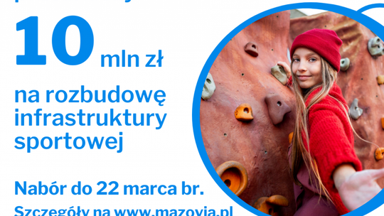 10 mln na obiekty sportowe