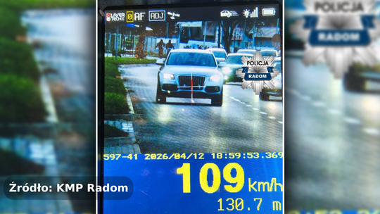 109 km/h w mieście. Brawura zakończona utratą prawa jazdy 109 km/h w mieście. Brawura zakończona utratą prawa jazdy
