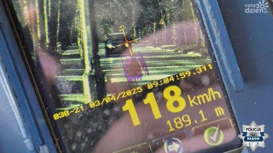 118 km/h w zabudowanym