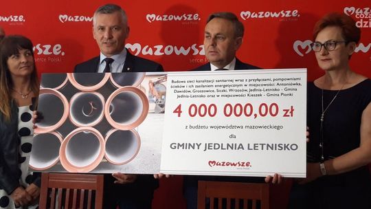 4 mln zł na kanalizację dla Jedlni-Letnisko