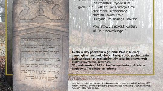 79. rocznica zagłady żydowskich mieszkańców Iłży