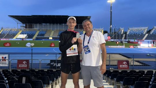 Adam Bajorski wicemistrzem Polski w biegu na 3000 metrów z przeszkodami! 