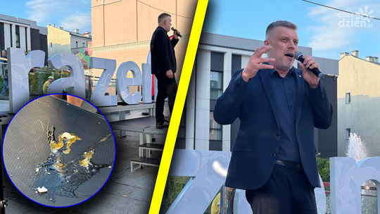 Adrian Zandberg w Radomiu: w stronę posła poleciały jajka…