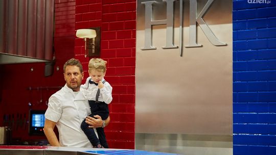 Amaro zabrał syna na plan "Hell's Kitchen"