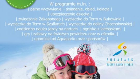 Aquapark Radom zaprasza na wyjazdowe zimowisko