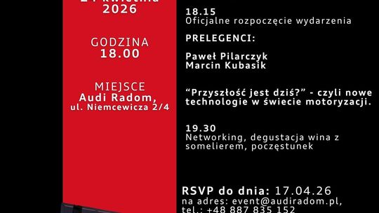 Audi Future Night w Radomiu: motoryzacja, która wyprzedza oczekiwania