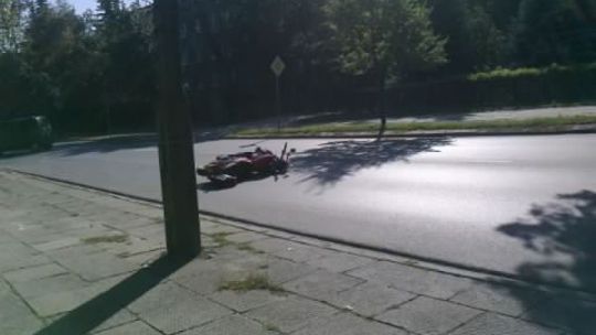 Autem wjechał w motocykl