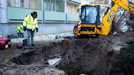 Awaria wodociągu przy Rapackiego