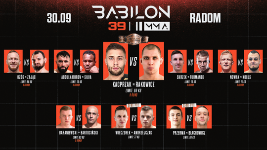 Babilon MMA 39 pod złotym sufitem przy Narutowicza 9