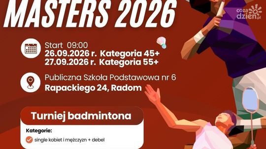 Badminton to twoja pasja?! Zgłoś się i zagraj w Pucharze Masters 2026