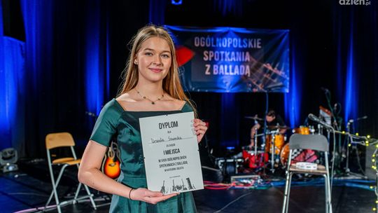 Ballady ma w sercu. Urszula Szumska z pierwszą nagrodą