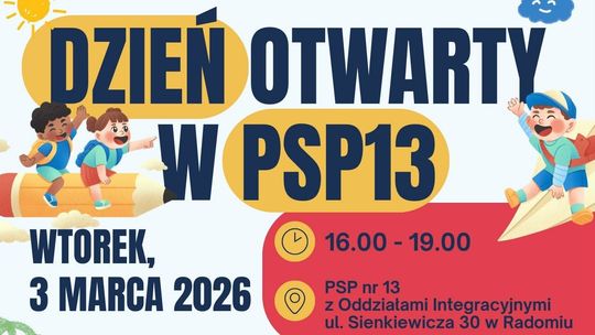 Dzień Otwarty w PSP 13 w Radomiu. Szkoła, która stawia na aktywność!