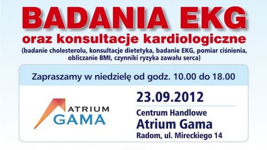 Bezpłatne badania EKG w Radomiu