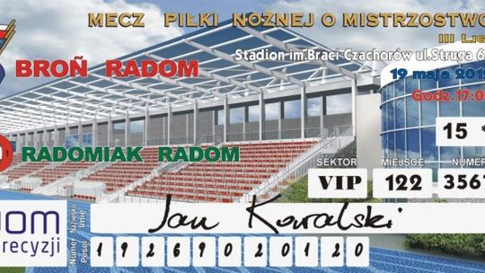 Bilety dla Broni już od dziś