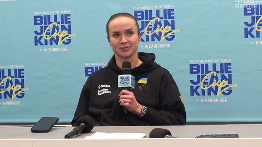 BJK Cup: Elina Switolina o atmosferze w hali Radomskiego Centrum Sportu