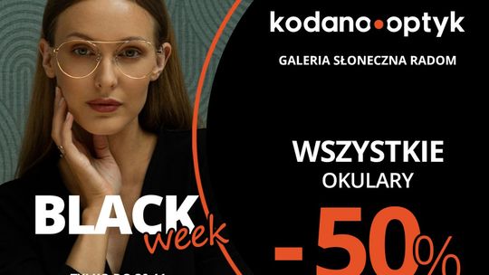 Black Week w KODANO Optyk! Wszystkie okulary 50% taniej!