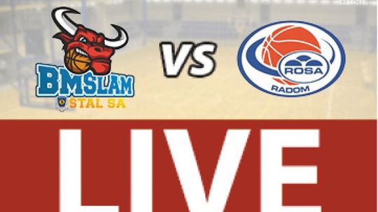 BM SLAM Stal Ostrów Wlk. - ROSA Radom 82:61 (RELACJA LIVE)