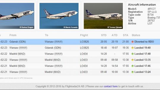 Boeing zaginiony w Radomiu odnaleziony