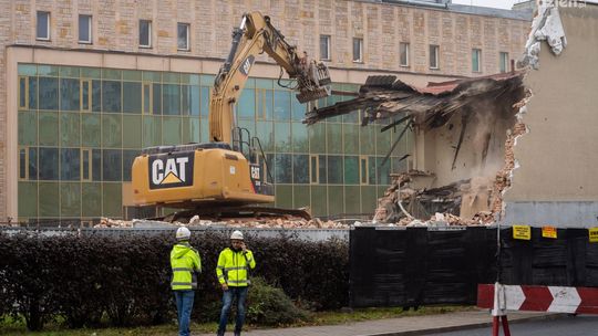 Budynek Medyka wyburzony