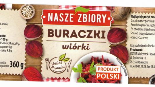 Buraczki do wycofania. Mogą zawierać szkło