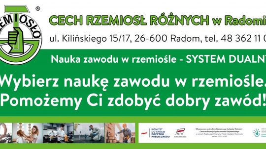 Cech Rzemiosł Różnych w Radomiu kształci przyszłych rzemieślników