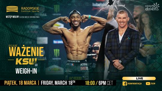 Ceremonia ważenia przed galą KSW otwarta dla kibiców