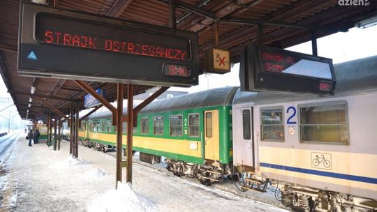 Chaos na dworcu w Radomiu czyli strajk kolejarzy