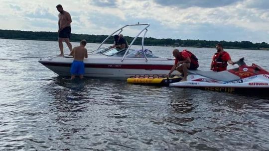 Chwile grozy na zalewie w Domaniowie