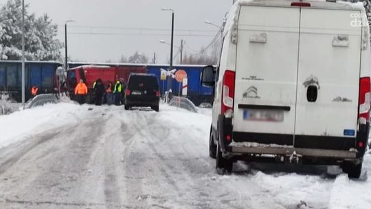 Ciężarówka zderzyła się z pociągiem