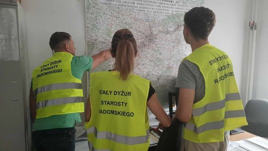 Ćwiczenia obronne na terenie powiatu radomskiego
