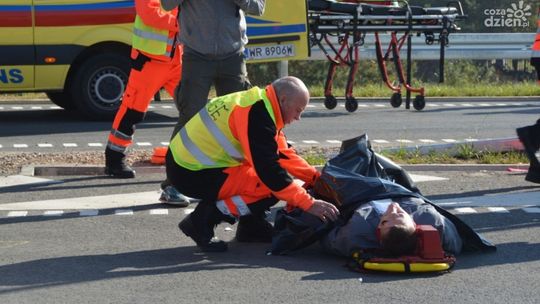 Ćwiczenia służb na nowej obwodnicy - zdjęcia i wideo