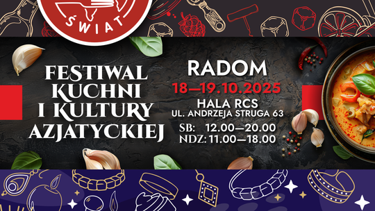 Cztery festiwale w jednym miejscu! Radomskie Centrum Sportu zamieni się w kulinarne i artystyczne królestwo