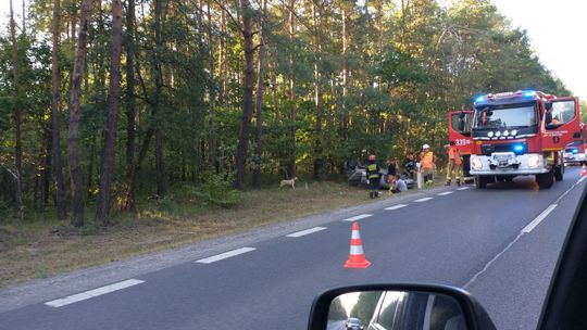 Dachowanie pod Skaryszewem. Jedna osoba w szpitalu