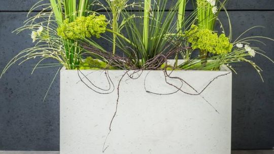 Donice betonowe na nowoczesny taras - zalety, zastosowanie i porady, z czym łączyć betonowe donice