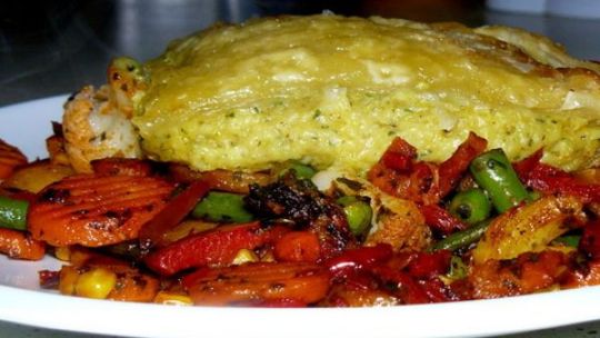 Dorszowa tarta z ciasta francuskiego