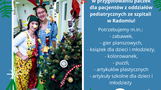 Dr Clown przygotuje paczki dla dzieci w szpitalach