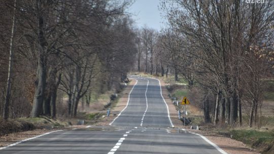 Droga powiatowa Sławno - Wacławów już po przebudowie