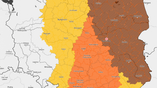 Drugi stopień ostrzeżenia przed burzami!