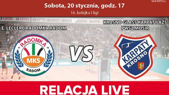 E. Leclerc Radomka Radom - Krosno Glass Karpaty AZS PWSZ MOSiR (relacja LIVE)