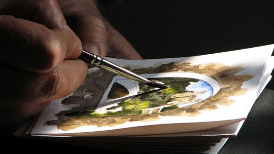 Ewy Bystrowskiej Szkice akwarelowe