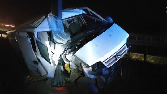 Falęcice. Zasnął za kierownicą