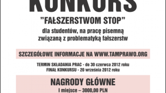 Fałszerzom stop