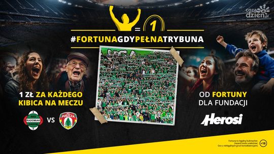 #FortunaGdyPełnaTrybuna. Przyjdź na stadion dla Herosów!