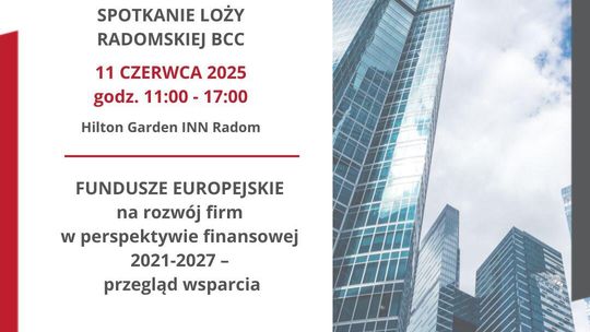 Fundusze europejskie na rozwój firm – spotkanie dla przedsiębiorców w Radomiu