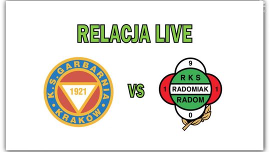 Garbarnia Kraków 0:3 Radomiak Radom (zapis relacji)