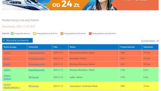 Gigantyczne opóźnienia na kolei