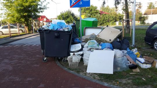 Góra śmieci na Ustroniu