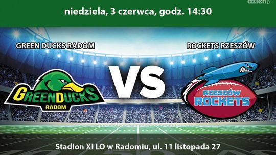 Green Ducks Radom - Rzeszów Rockets (transmisja TV)