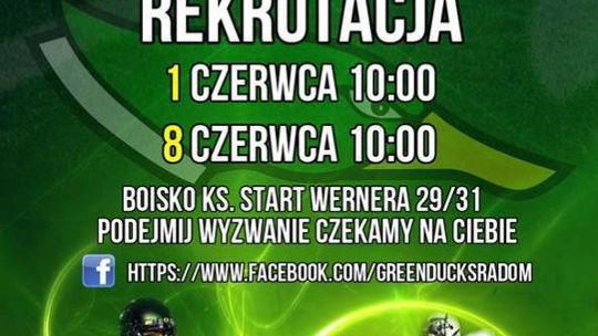 Green Ducks Radom zaprasza na rekrutację!